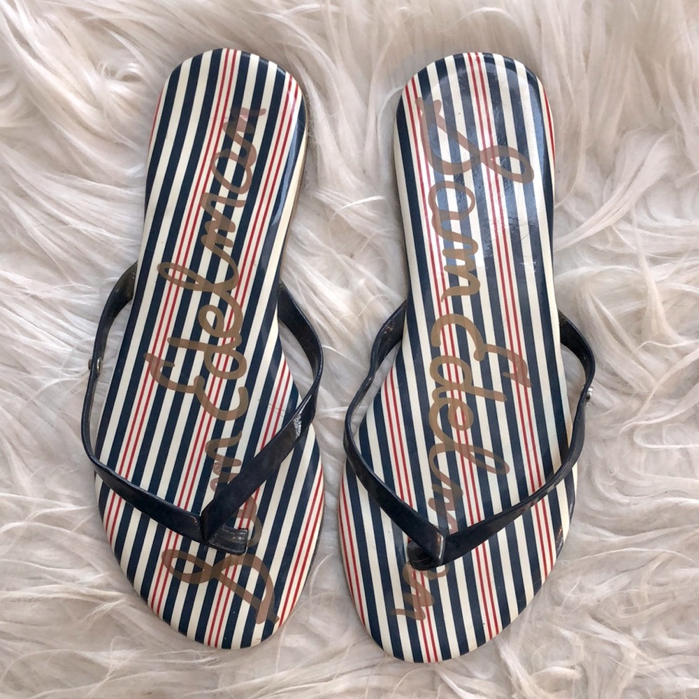 Sam Edelman Patent Leather Thong Flip Flops